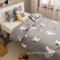 子供の寝具は、100％の綿の漫画パターンをセットします